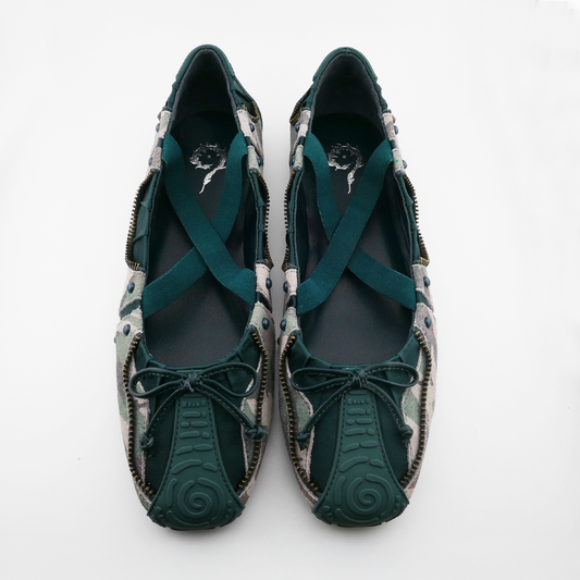 SPIRAL BALLET FLATS