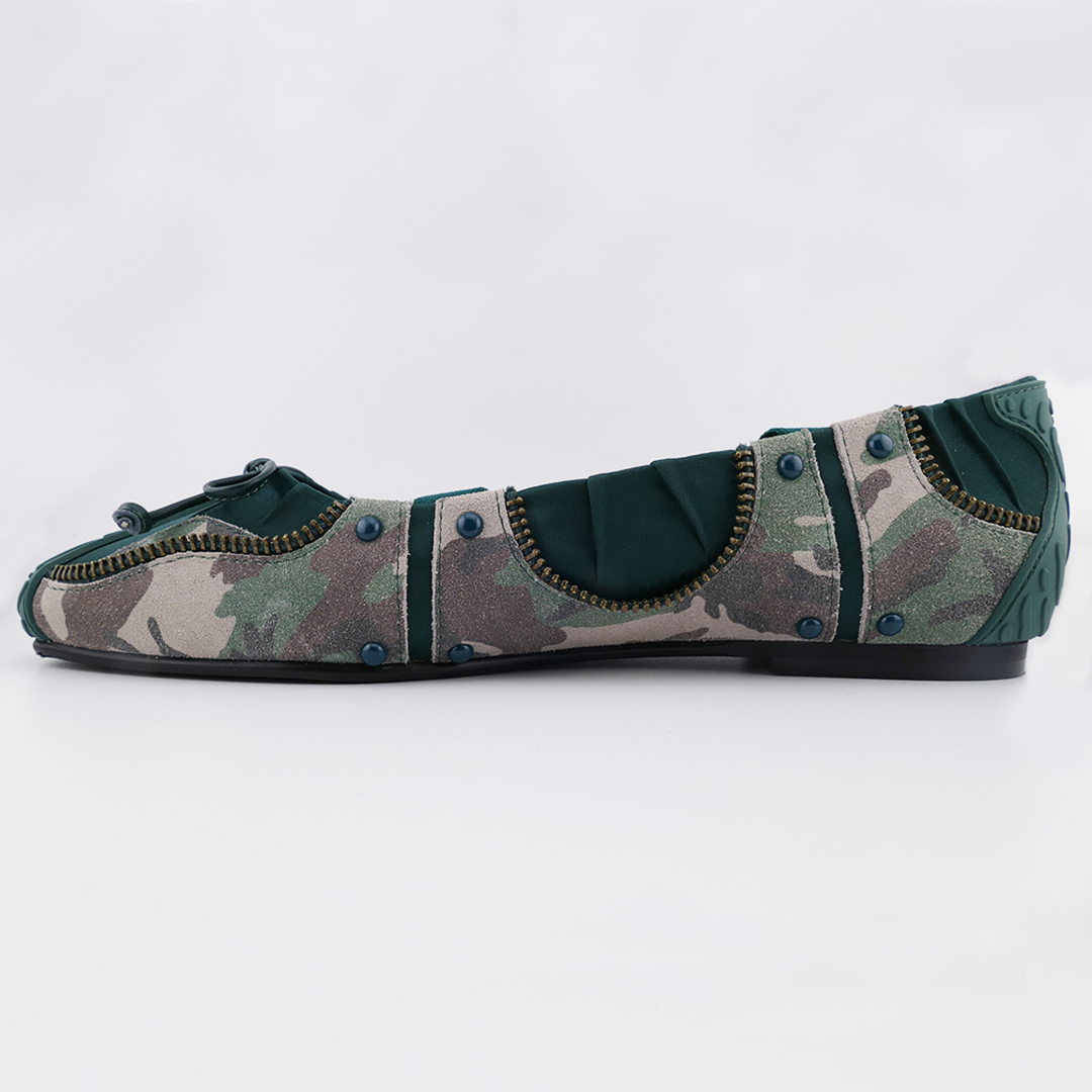 SPIRAL BALLET FLATS