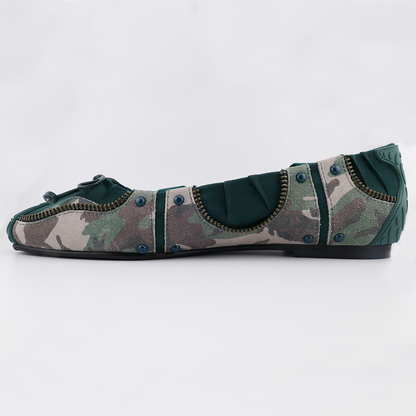 SPIRAL BALLET FLATS
