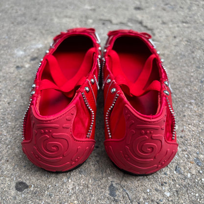 SPIRAL BALLET FLATS