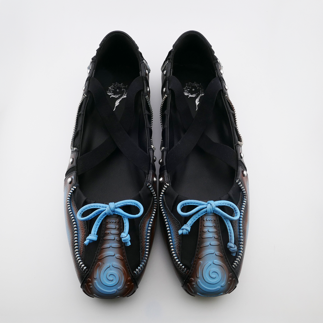 SPIRAL BALLET FLATS