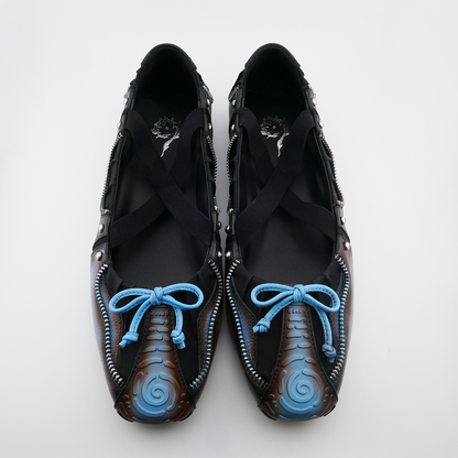 SPIRAL BALLET FLATS