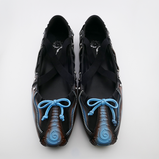 SPIRAL BALLET FLATS