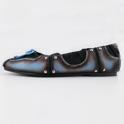 SPIRAL BALLET FLATS