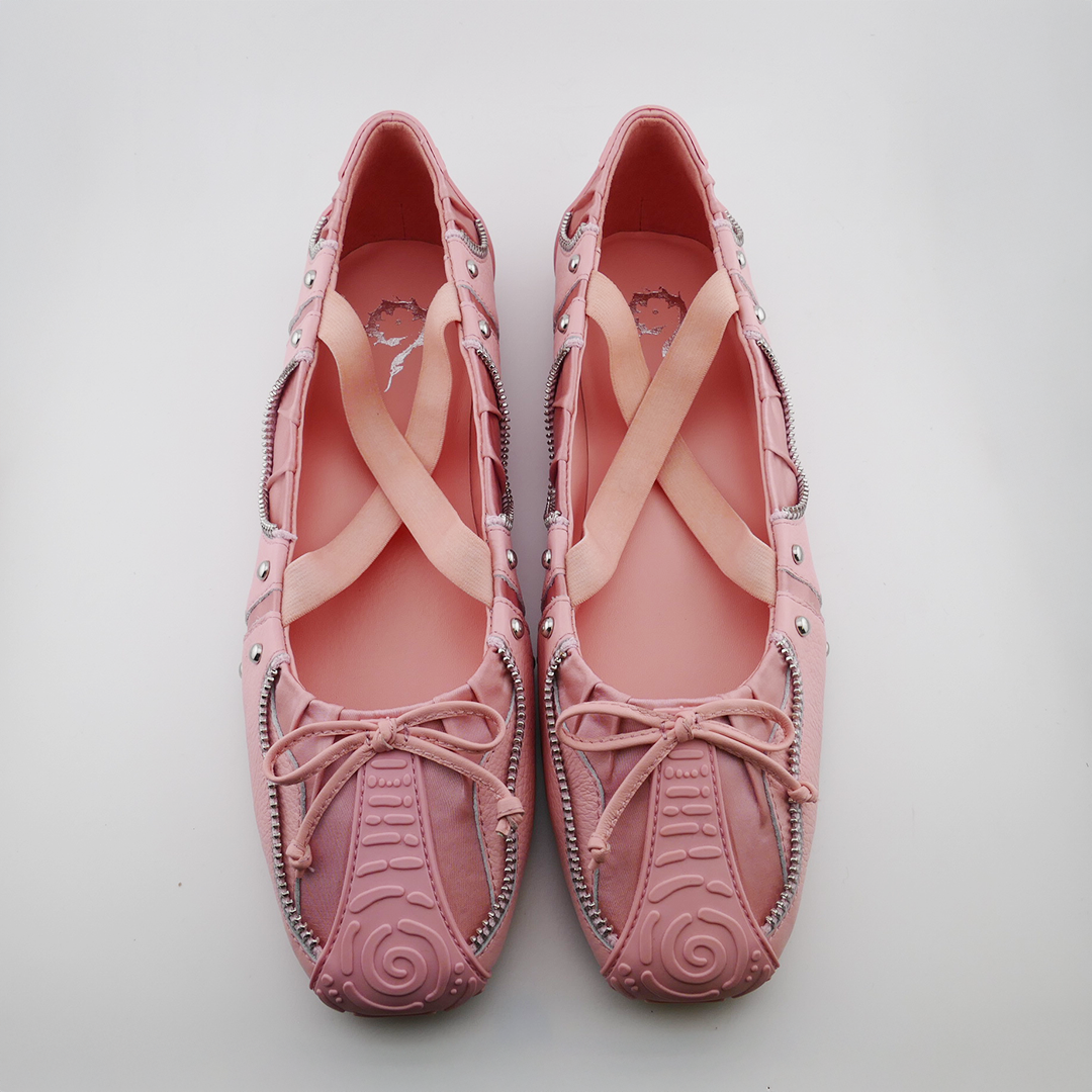 SPIRAL BALLET FLATS