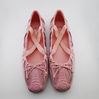 SPIRAL BALLET FLATS