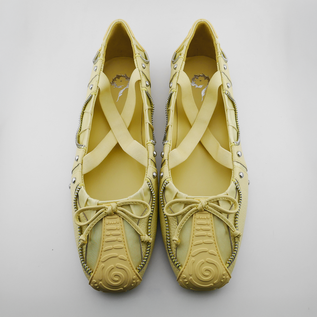 SPIRAL BALLET FLATS