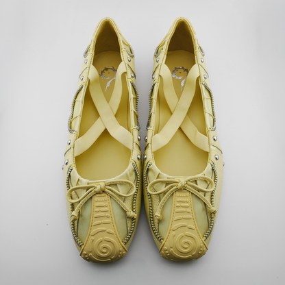 SPIRAL BALLET FLATS