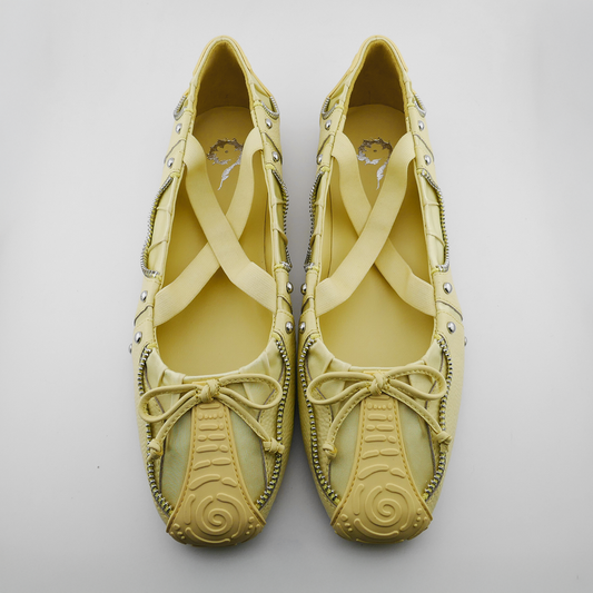 SPIRAL BALLET FLATS