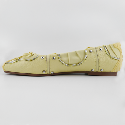 SPIRAL BALLET FLATS